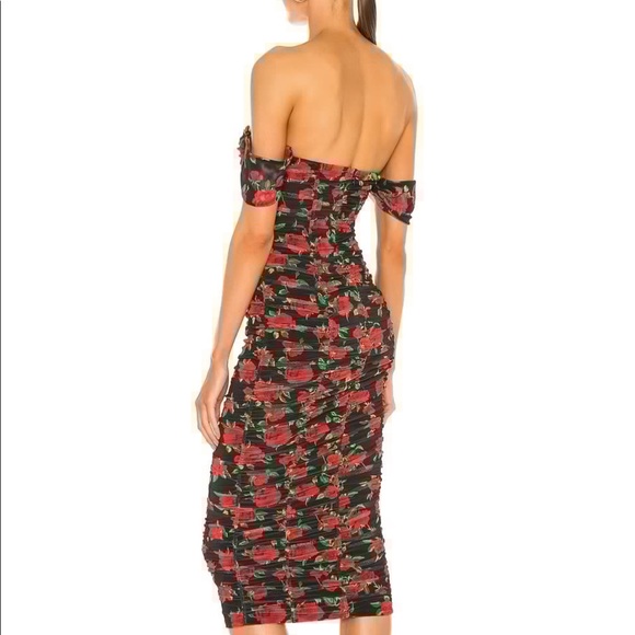 Robin Midi Dress in Black & Red Floral
NBD - Picture 3 of 6